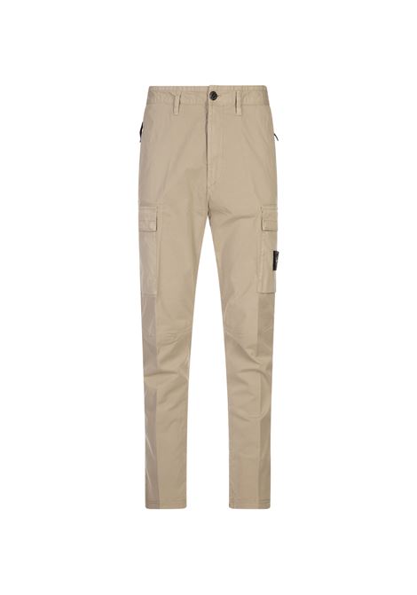 Pantaloni Cargo In Twill Di Cotone Deserto STONE ISLAND | K1S153100304-S0010V009A